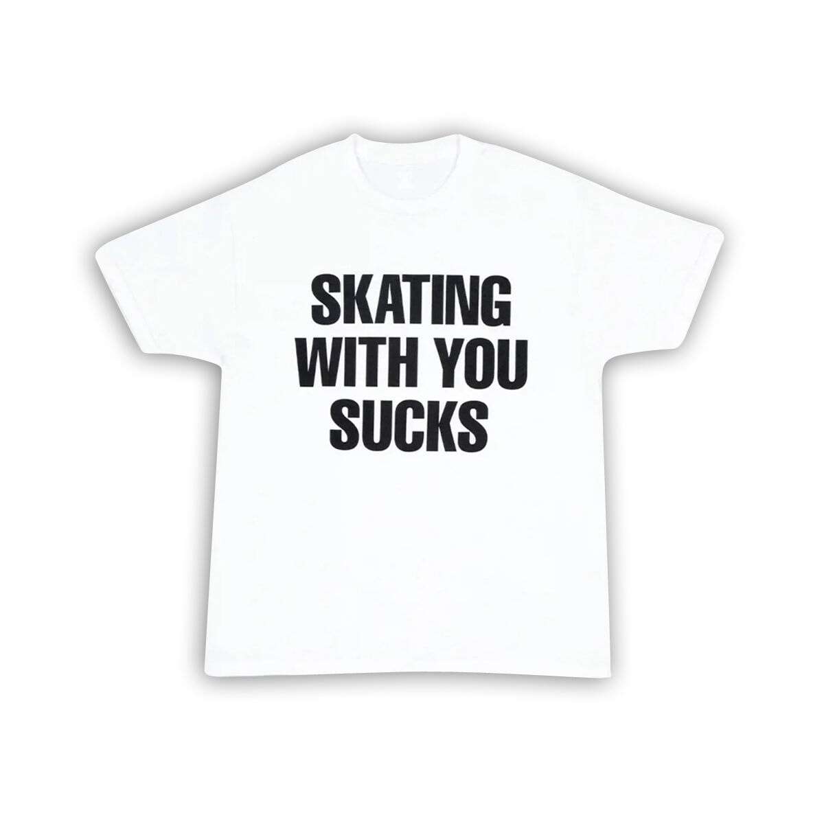 Quartersnacks Skating With You T-Shirt - White T-Shirt Quartersnacks 