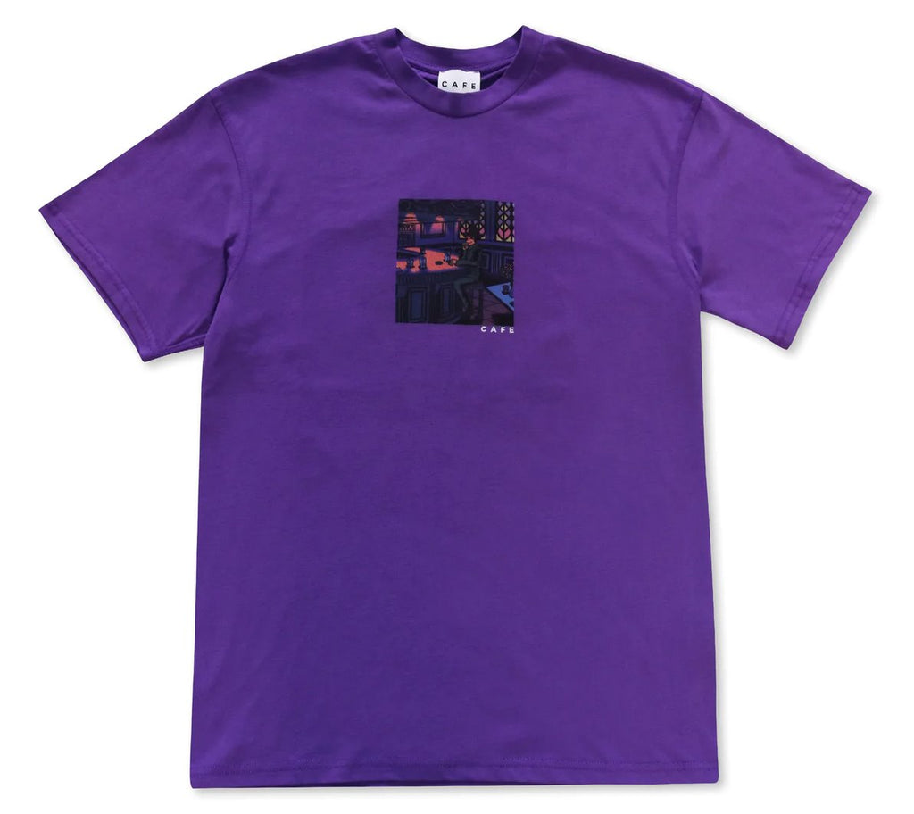 Skateboard Cafe Barfly T-Shirt - Purple T-Shirt Skateboard Café 