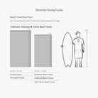 Slowtide Division Bells Beach Towel - Black-White Slowtide 