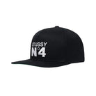 Stüssy No.4 Point Crown Cap - Black Cap Stüssy 