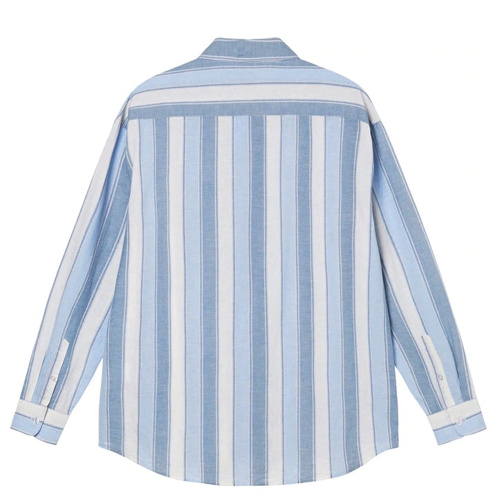 Stussy Wide Striped Shirt - Blue Striped Stüssy 
