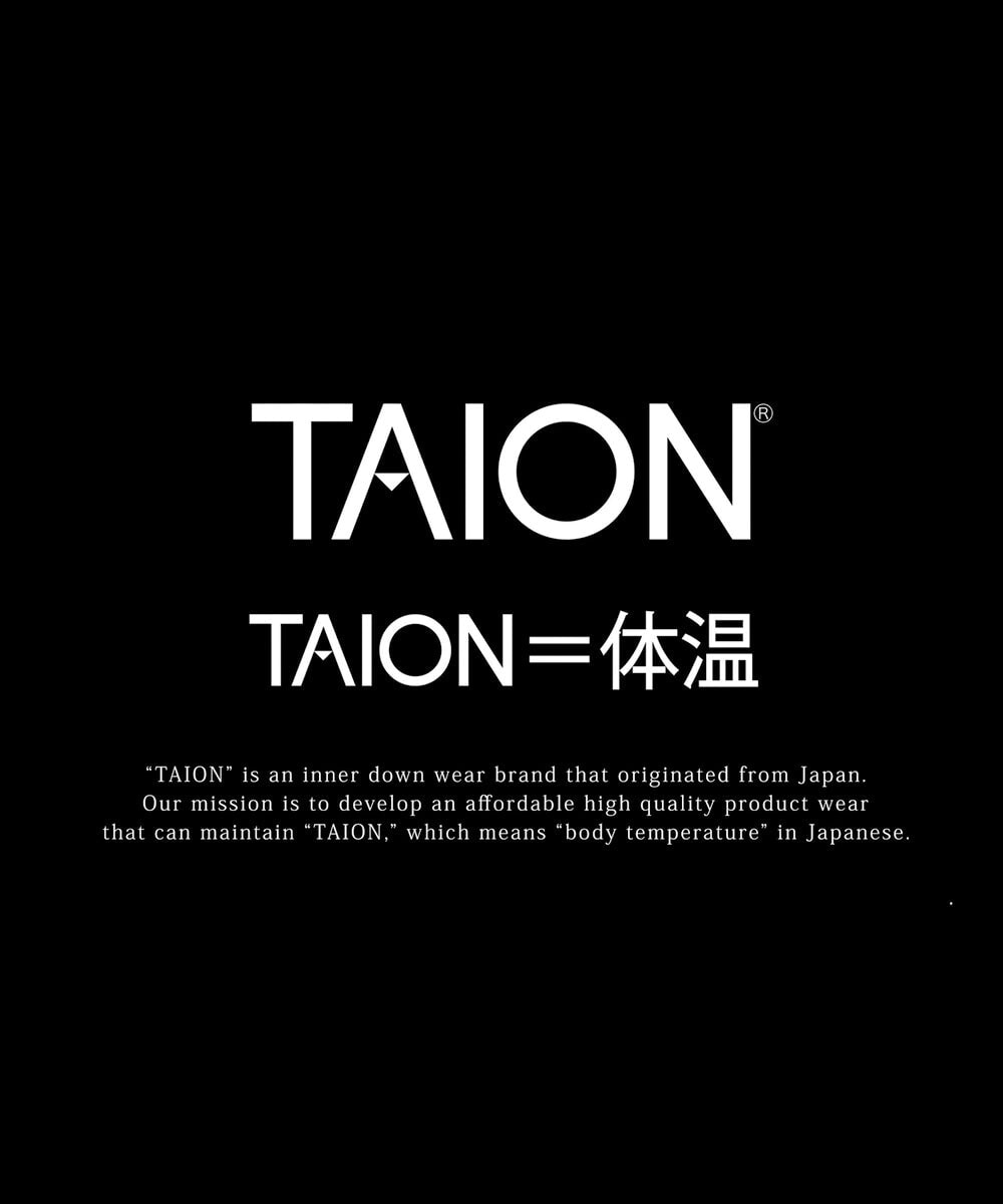 Taion Women's V-Neck Long Down Jacket - Black Taion 