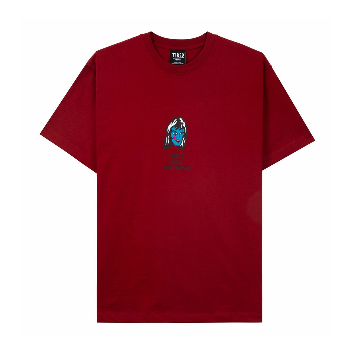 Tired Ghost T-Shirt - Cardinal T-Shirt Tired 
