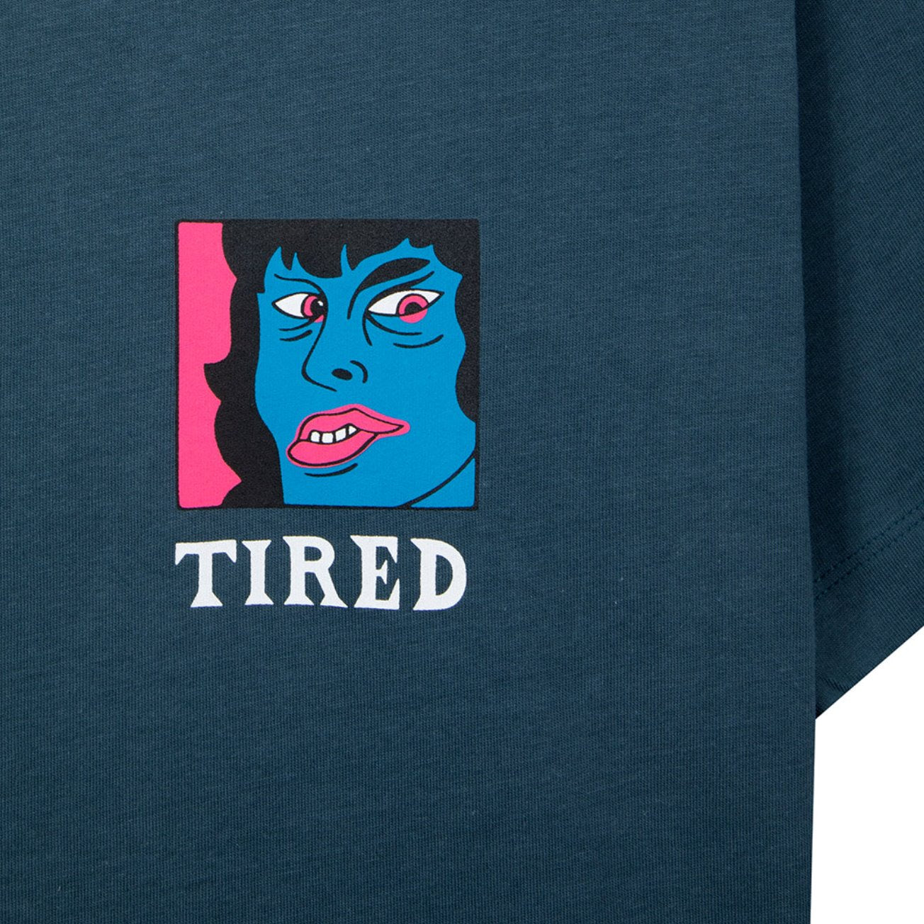 Tired Thumb Down T-Shirt - Orion Blue T-Shirt Tired 